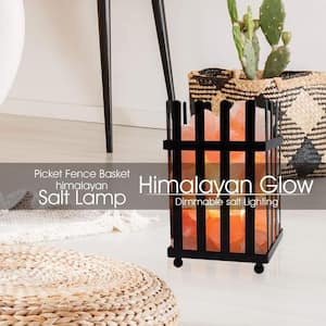 7.9 in. Ionic Crystal Natural Salt Picket Fence Lamp 7-8 lbs.