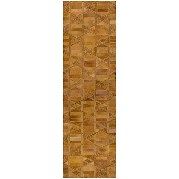 Dream Shag Premium Machine Washable Abstract ADS99 Brown 2 ft. x 7 ft. Runner Rug