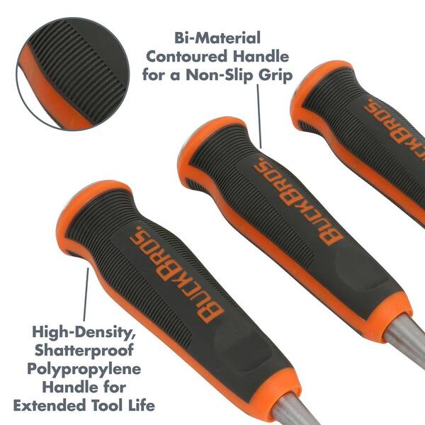 Buck Bros. Comfort Grip 1/4 in. 1/2 in. 3/4 in. 1 in. 1-1/4 in