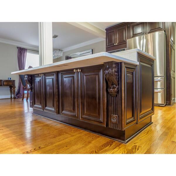 LIFEART CABINETRY Edinburgh Assembled 12 in. x 34.5 in. x 24 in. Base Cabinet with 3 Drawers in Espresso