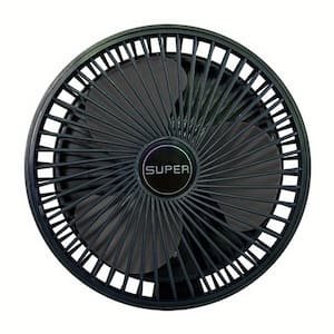 6.80 in. 3 Fan Speeds Speeds Personal Fan USB Rechargeable Folding Telescopic Adjustable Cooling Fan in Green Finish