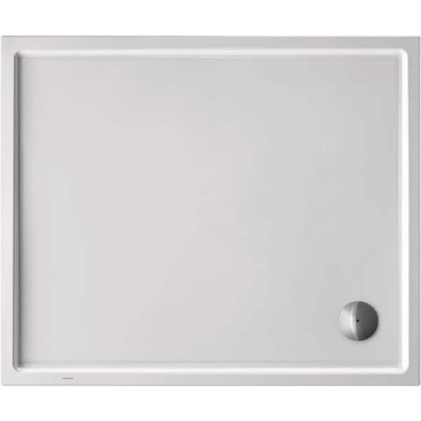 Duravit Starck Slimline 47.25 in. L x 39.375 in. W Alcove Shower Pan Base with Corner Drain in White