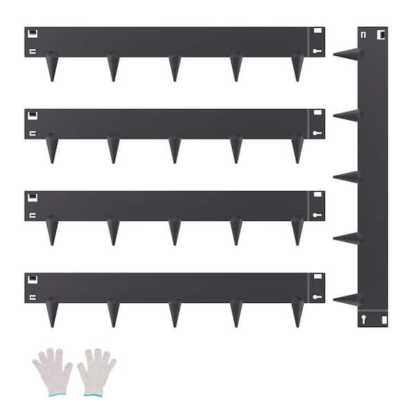Steel Landscape Edging 5-pack Steel Garden Edging Borders 39 in. L x 4 in. H Strips Hammer-in Edging Border