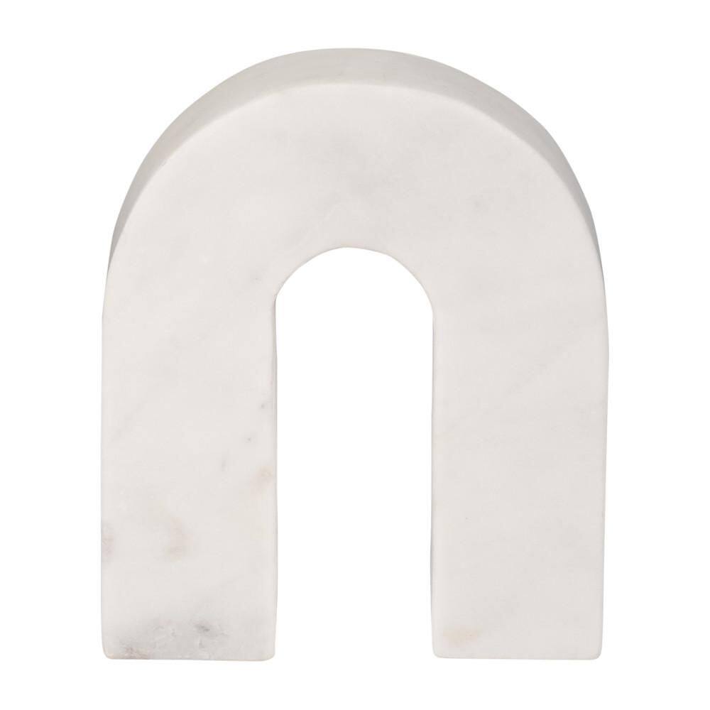 5 in. x 6 in. White Stone and Marble Horseshoe Decorative Sculpture price history on PriceWatchPro