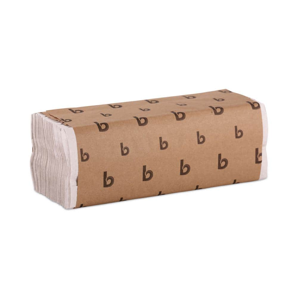 Boardwalk C-Fold Paper Towels Bleached White (198 Sheets per Pack