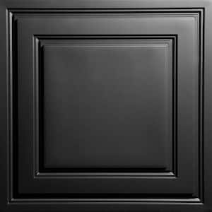 Stratford Black Feather-Light 2 ft. x 2 ft. Lay-in Ceiling Panel (160 sq ft./case)