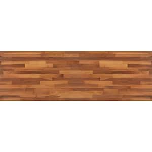 4 ft. L x 25 in. D Finished Engineered Walnut Butcher Block Countertop