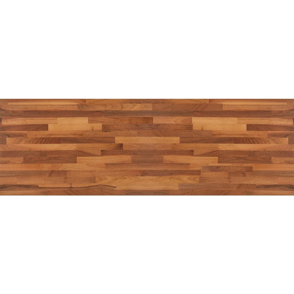 4 ft. L x 25 in. D Finished Engineered Walnut Butcher Block Countertop with Standard Edge price history on PriceWatchPro
