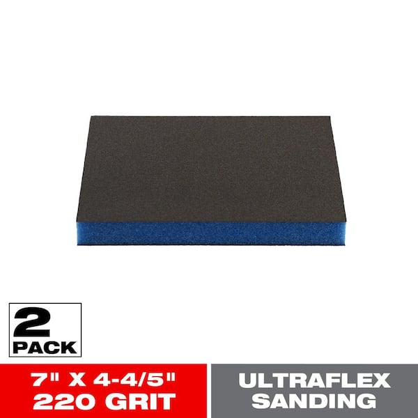 DIABLO ULTRAflex 4-3/4 in. x 3-3/4 in. x 1/2 in. 220 Grit Ultra Fine Sanding Sponge (2-Pack)