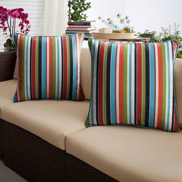 Buy Indoor/Outdoor Sunbrella Cabana Classic - 18x18 Vertical Stripes Throw  Pillow