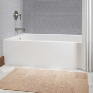 Elmbrook 60 in. x 32 in. Soaking Bathtub with Left-Hand Drain in White