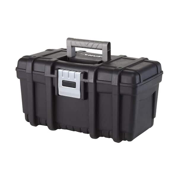 Husky 16 in. Plastic Portable Tool Box with Metal Latch