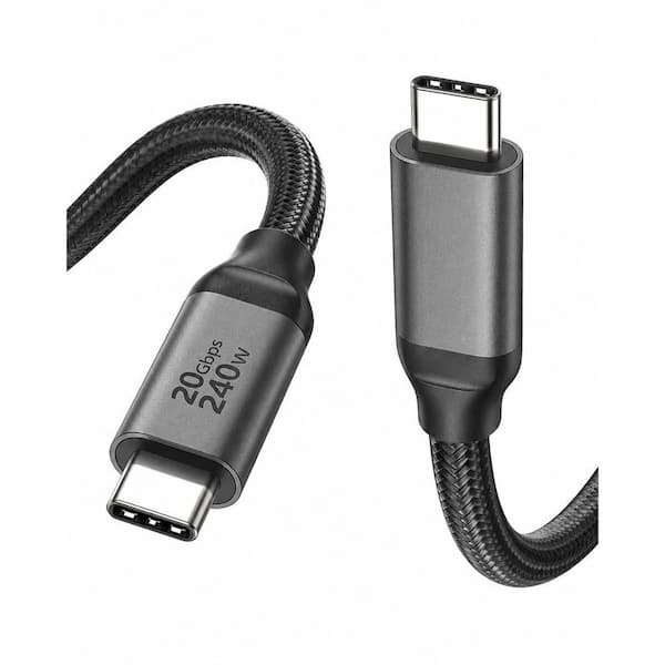 1 Piece USB C Display Cable 3.3FT 8K 4K@144Hz 20Gbps Data Transfer 240-Watt Fast Charging Compatible for MacBook