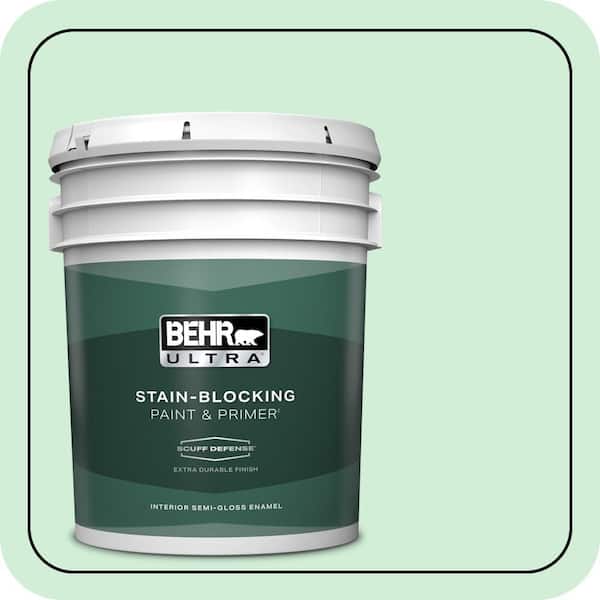 BEHR ULTRA 5 gal. #P400-2 End of the Rainbow Extra Durable Semi-Gloss Enamel Interior Paint & Primer