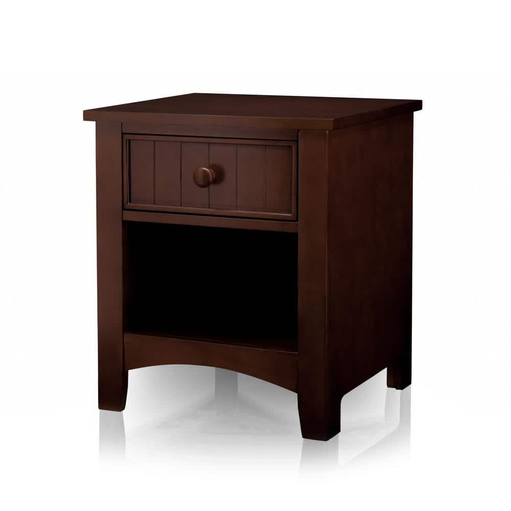 Finlay Espresso Dark Wood Nightstand - Rooms To Go