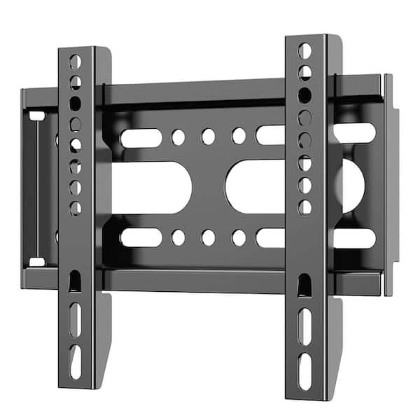Retractable Fixed TV Wall Mount for 14 in. - 42 in. TVs Low Profile Bracket VESA 200x200mm 55lbs Max Load