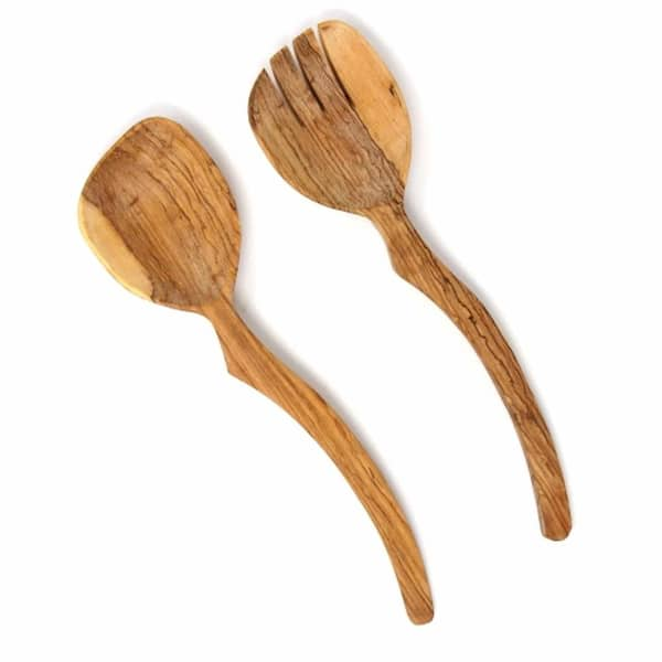 Curved Spatula in Olive Wood