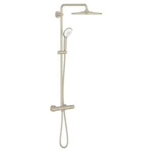 Euphoria 310 CoolTouch 1-Spray Thermostatic Shower System with Handheld Shower in Brushed Nickel InfinityFinish