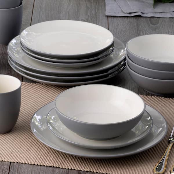 Noritake Colorwave Slate 16-Piece Coupe (Gray) Stoneware