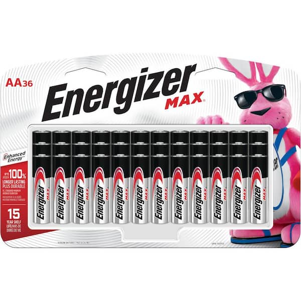 MAX AA Batteries (36-Pack), Double A Alkaline Batteries
