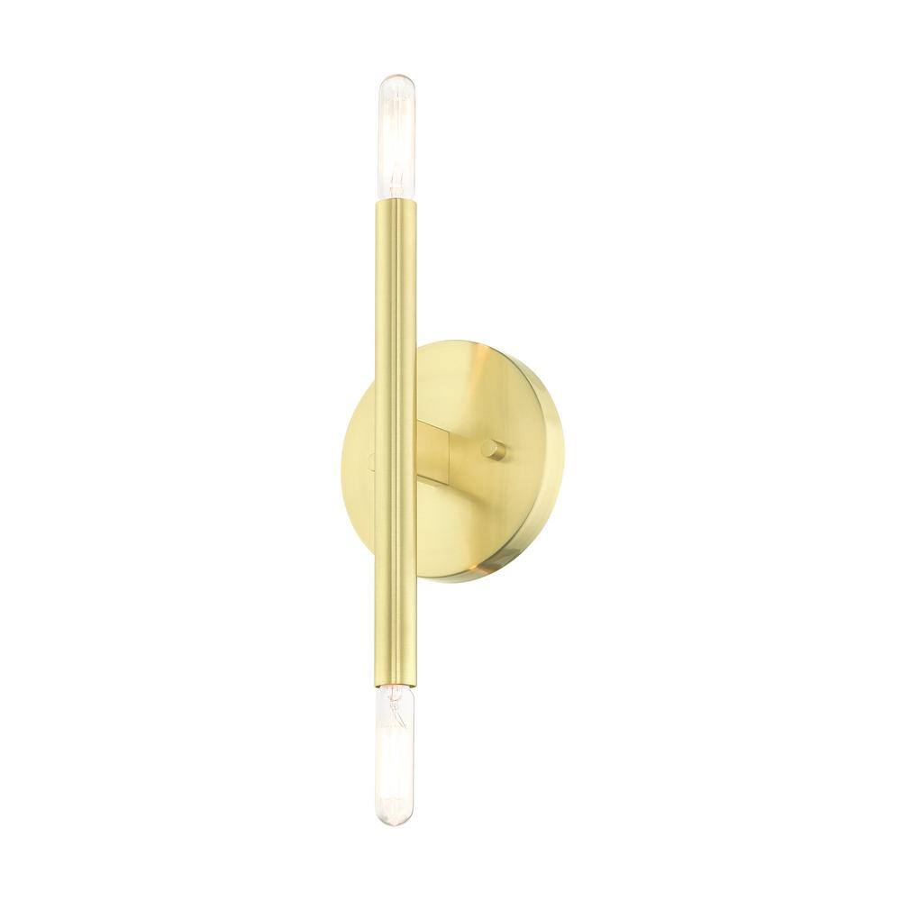 Copenhagen Mid-Century Modern Brass and Bronze 2-Light Wall Sconce