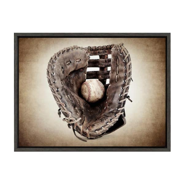 Wall Mural Baseball glove with ball 