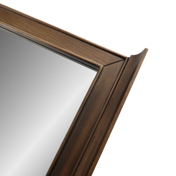 28 in. W x 33 in. H Framed Rectangular Bathroom Vanity Mirror in Antique Coffee 28 in. W x 33 in. H Framed Rectangular Bathroom Vanity Mirror in Antique Coffee