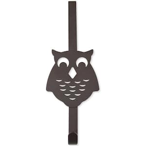 Over the Door Counter Drawer Owl Organizer - Single Hook Bronze