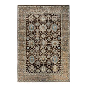 Serapi Brown 6 ft. x 9 ft. Tribal Wool Indoor Area Rug