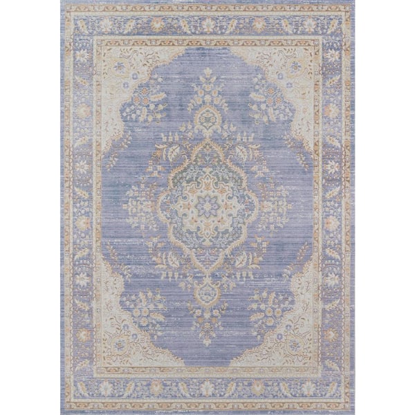 Momeni Isabella Periwinkle 9 ft. 3 in. x 11 ft. 10 in. Indoor Area Rug