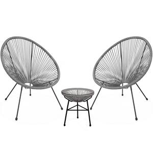 grey string egg chair