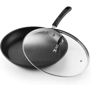 Belwares Nonstick Frying Pan with Spatula & Lid – 10 Inch Non Stick Skillet  Egg Frying Pan – Lightweight Aluminum Hard-Anodized Fry Pan for Kitchen