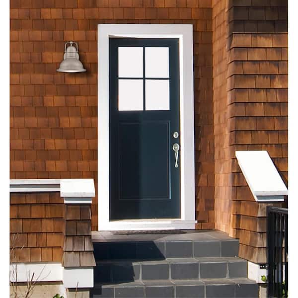 Orson 1-Light Weathered Steel Outdoor Integrated LED Wall Lantern Sconce