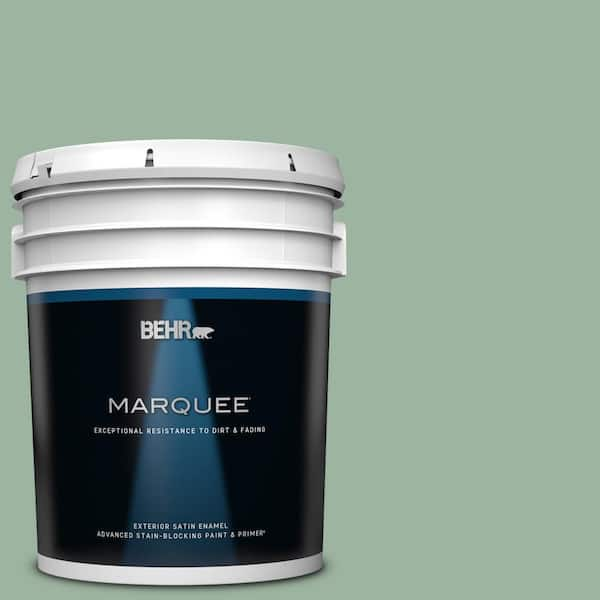 BEHR MARQUEE 5 gal. #S410-4 Copper Patina Satin Enamel Exterior Paint & Primer