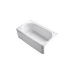 Memoirs 5 ft. Right-Hand Drain Cast Iron Rectangular Alcove Soaking Tub in White