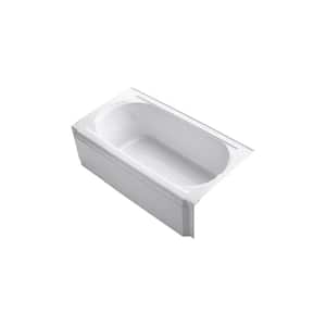 Memoirs 60 in. x 34 in. Soaking Bathtub with Right-Hand Drain in White