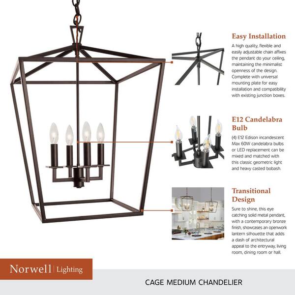 norwell lighting cage pendant