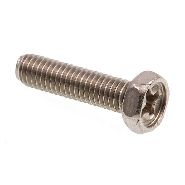 Prime-Line #10-32 x 3/4 in. Grade 18-8 Stainless Steel Phillips Drive Indented Hex Head Machine Screws (100-Pack)