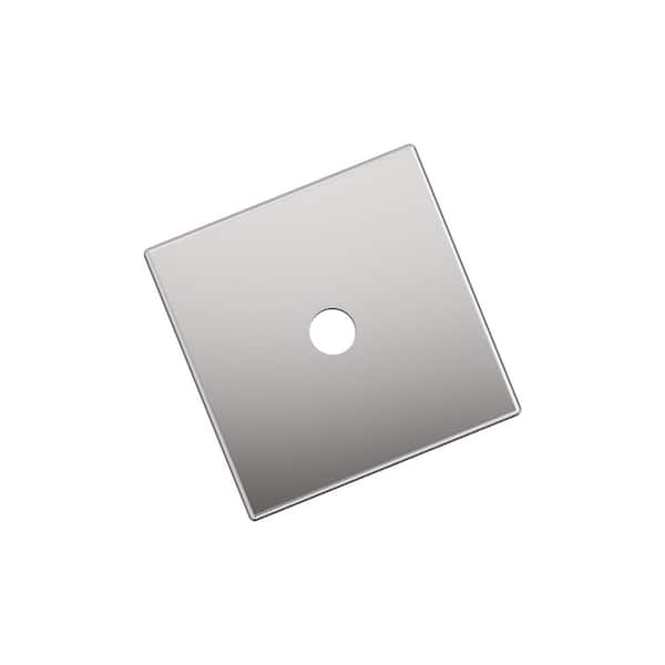Amerock Ladera 1-3/16 in. (30 mm) Length Square Polished Chrome Knob Cabinet Backplate
