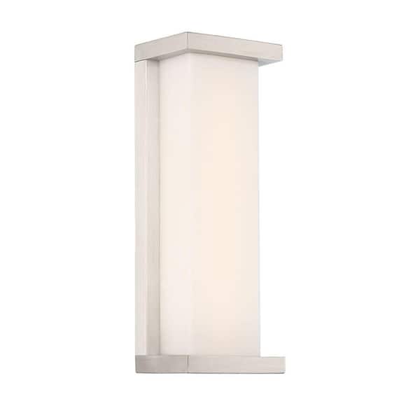 Case 14 in. Stainless Steel Integrated LED Outdoor Wall Sconce, 3000K