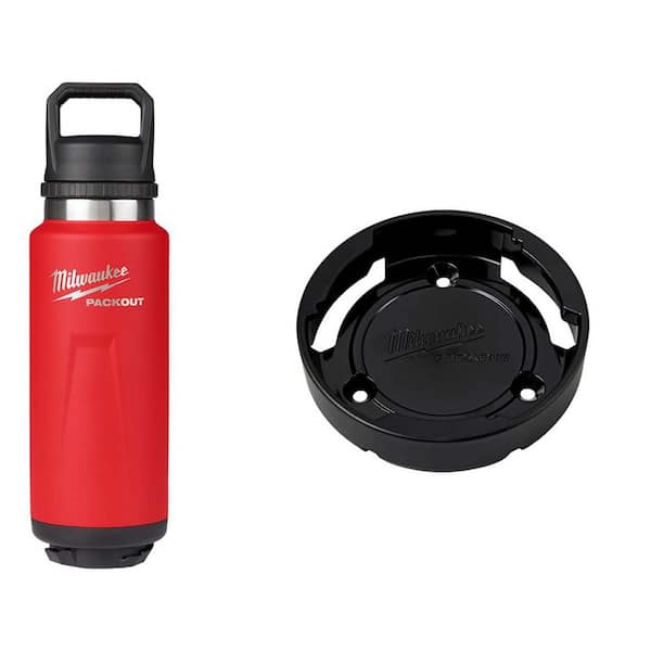 PACKOUT RED 36 oz. Insulated Bottle W/PACKOUT Mount