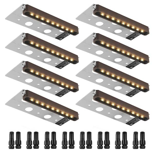 Reviews for VEVOR 8PCS LED Hardscape Step Lighting 6.8 in. Wall Lights ...