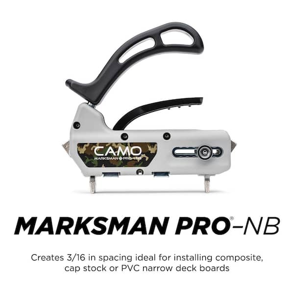 CAMO Marksman Pro-NB - Hidden Deck Fastener Installation Tool for Narrow Width Cedar, Hardwood and Composite Deck Boards
