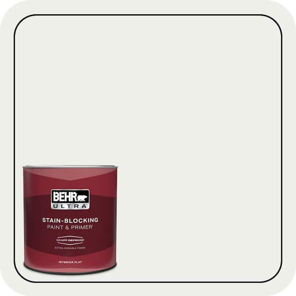 BEHR ULTRA 1 qt. Designer Collection #DC-004 Winter White Extra Durable Flat Interior Paint & Primer