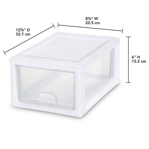 Sterilite 6 Qt. Storage Box (Set of 4) 16410096 - The Home Depot