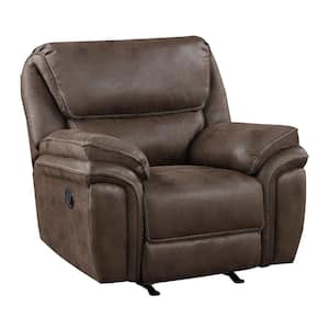 Arlo Brown Microfiber Manual Rocker Recliner