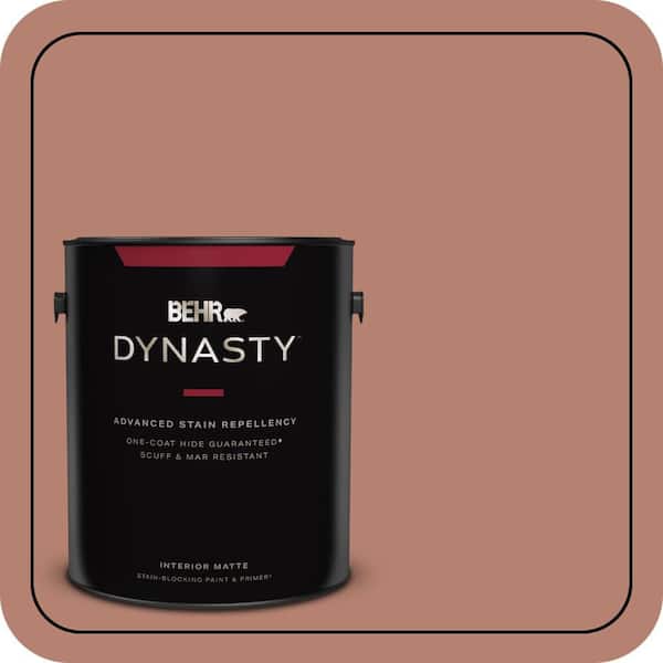 BEHR DYNASTY 1 gal. #S180-5 Auburn Glaze One-Coat Hide Matte Interior Stain-Blocking Paint & Primer