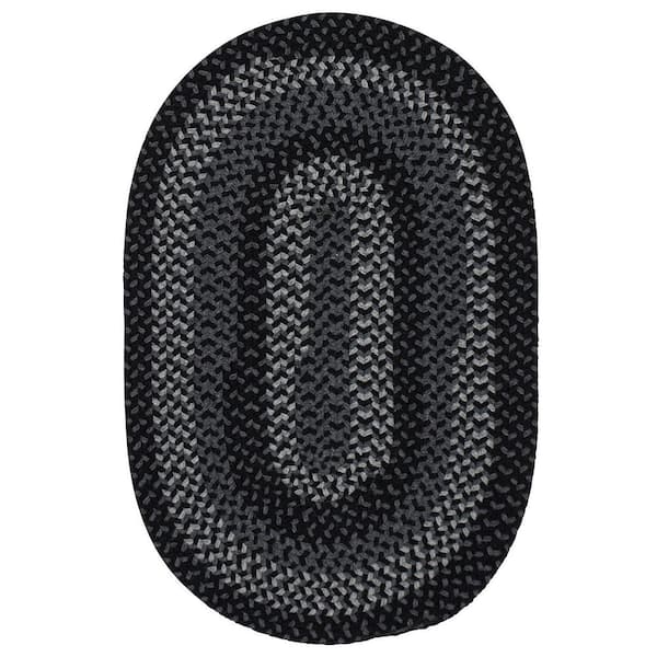 Home Decorators Collection August Grey/Black Doormat 2 ft. x 4 ft. Area Rug