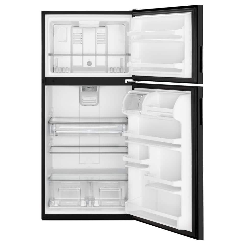 Smart 20.5 cu. ft Black Top-Freezer Refrigerator with Ice Maker