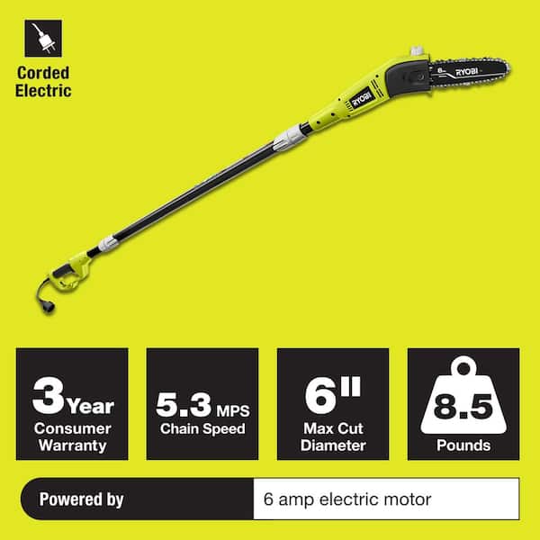 8 in. 6 Amp Pole Saw